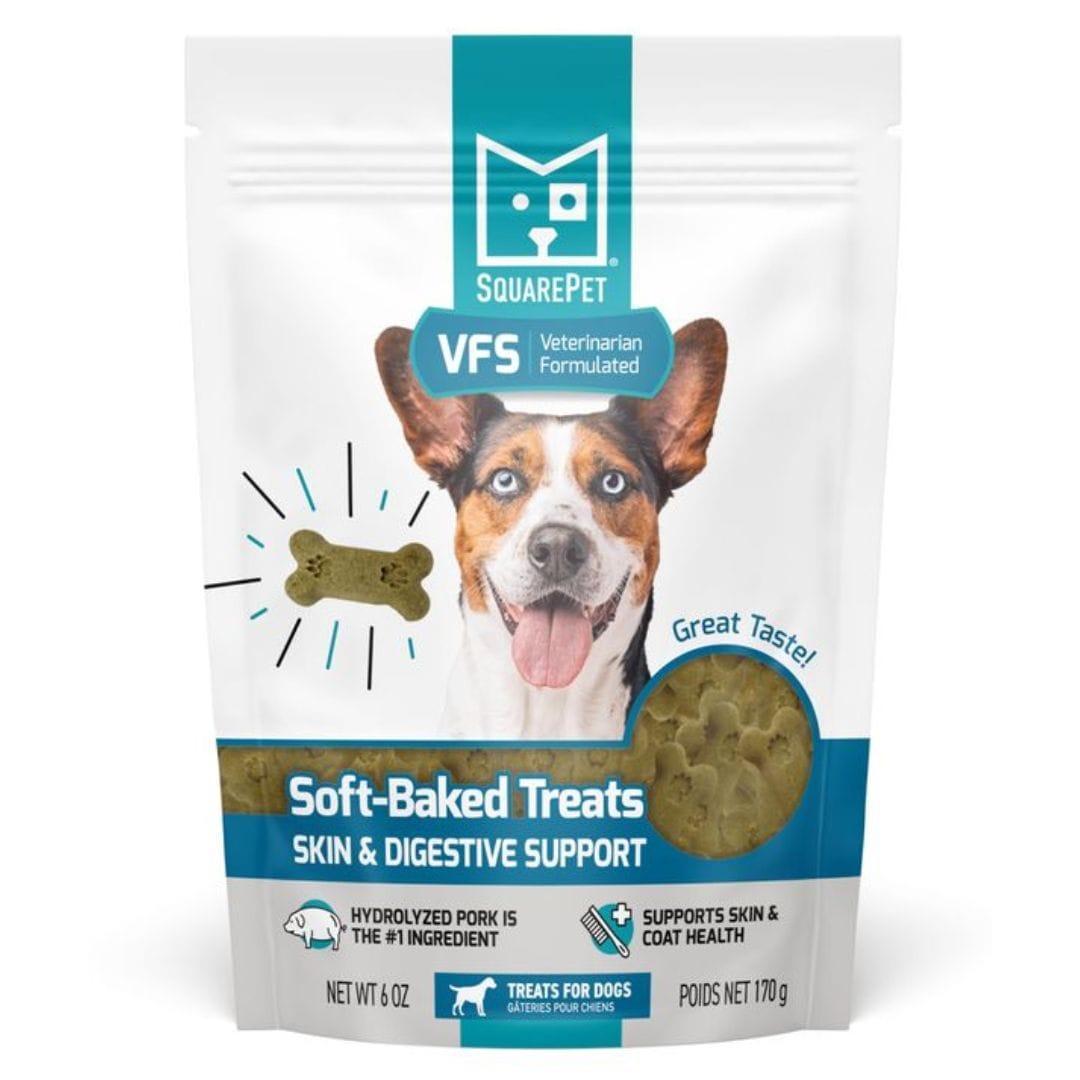 SquarePet VFS Skin and Digestive Support soft-baked dog treats