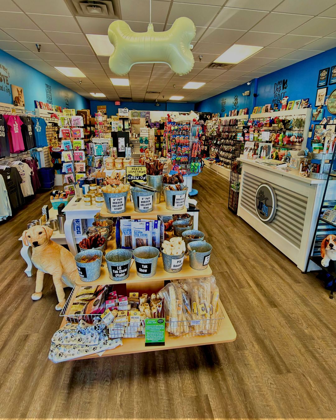 Inside JUPdog, a locally owned dog store in Juno Beach