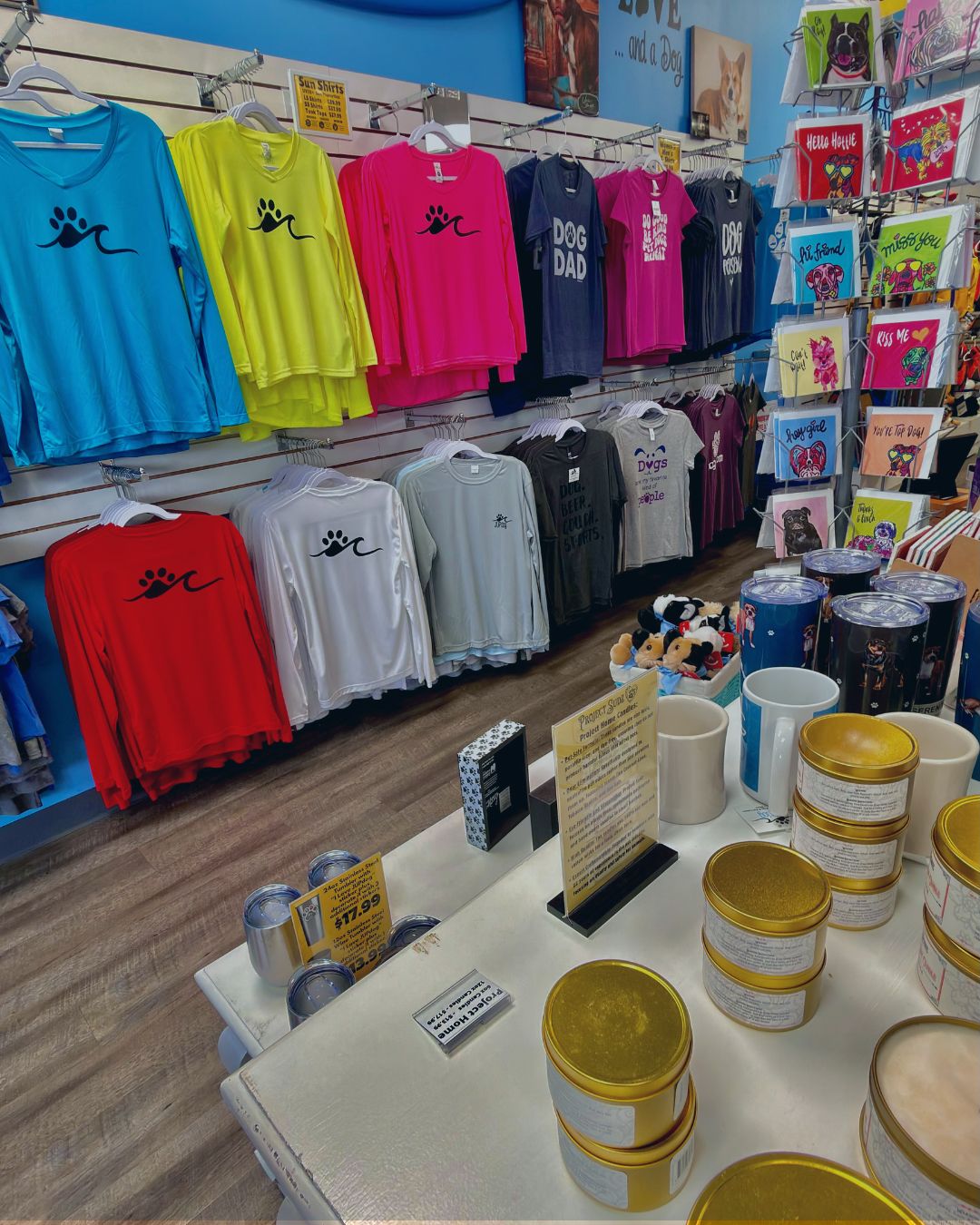 Exclusive JUPdog apparel and gifts available in Juno Beach