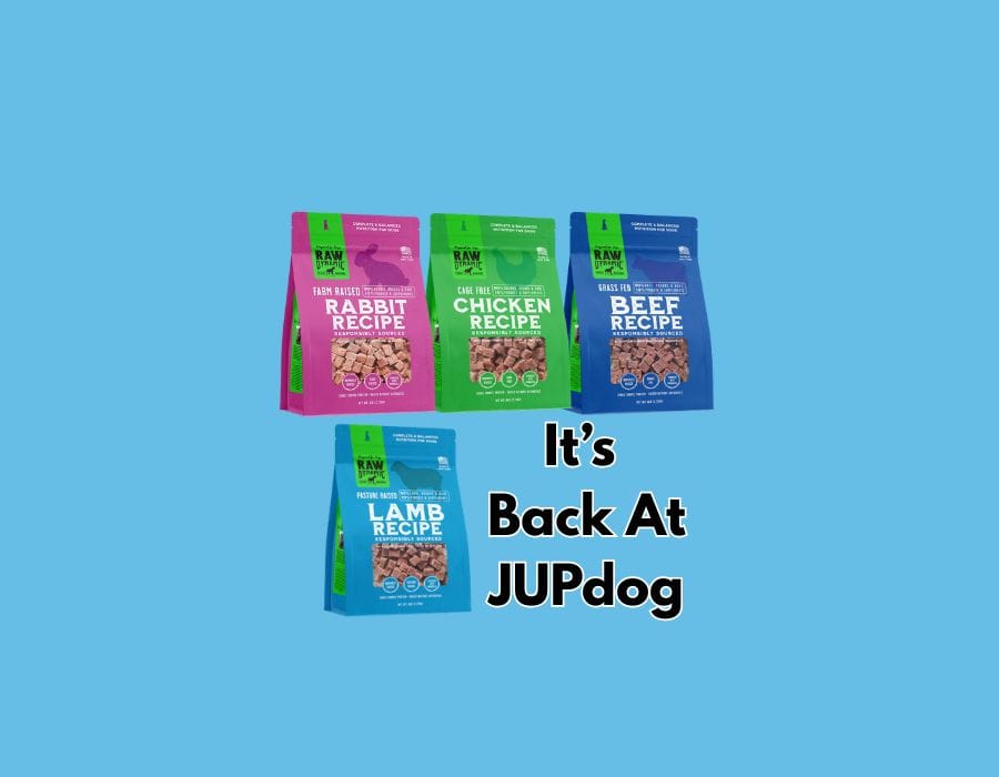 Raw Dynamic frozen raw dog food available at JUPdog